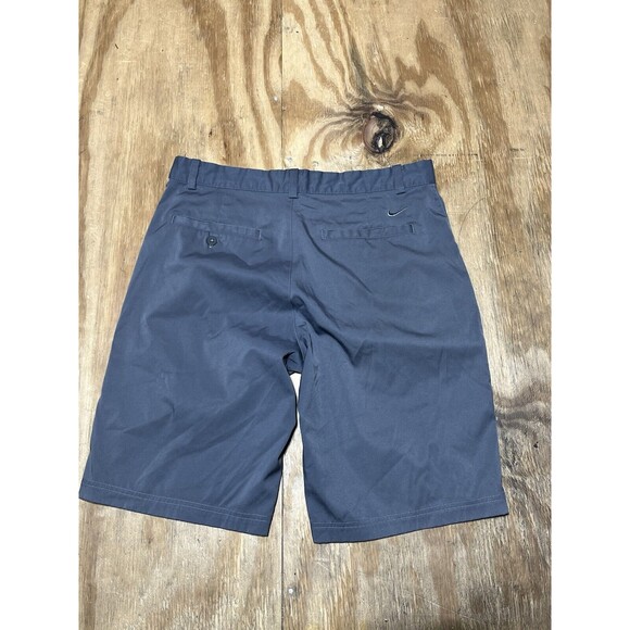 nike dri fit golf shorts Men 32 Gray Button @G1 Standard Fit - Picture 2 of 7